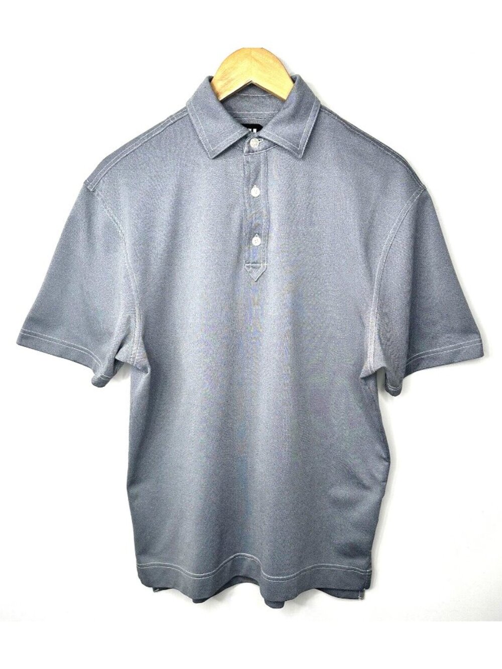 FootJoy FJ Golf Polo Shirt Mens S Gray Performance Moisture Wicking Athletic